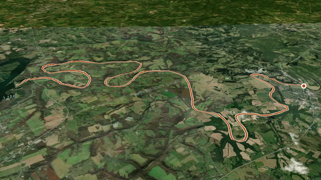 3-D terrain view of Upper Green River