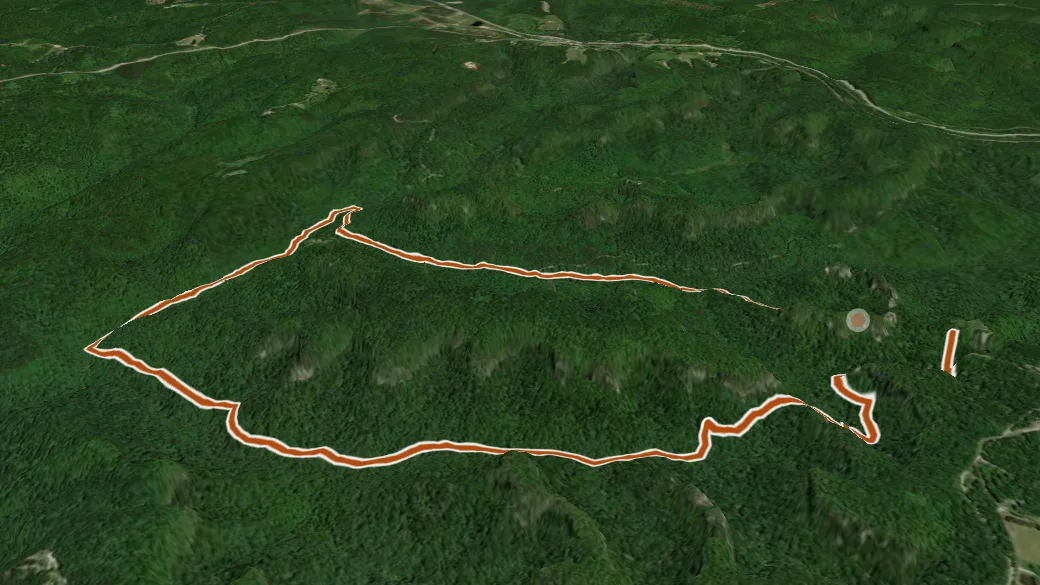 3-D terrain view of Buffalo Canyon