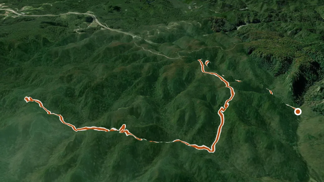 3-D terrain view of Rough