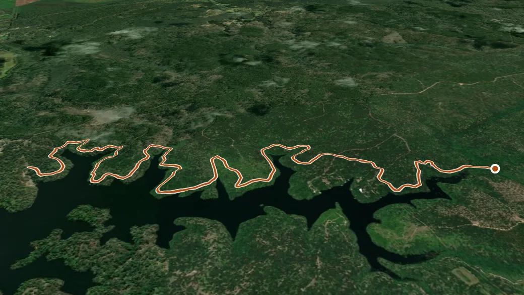 3-D terrain view of Lakeshore