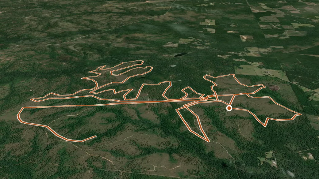 3-D terrain view of Enduro