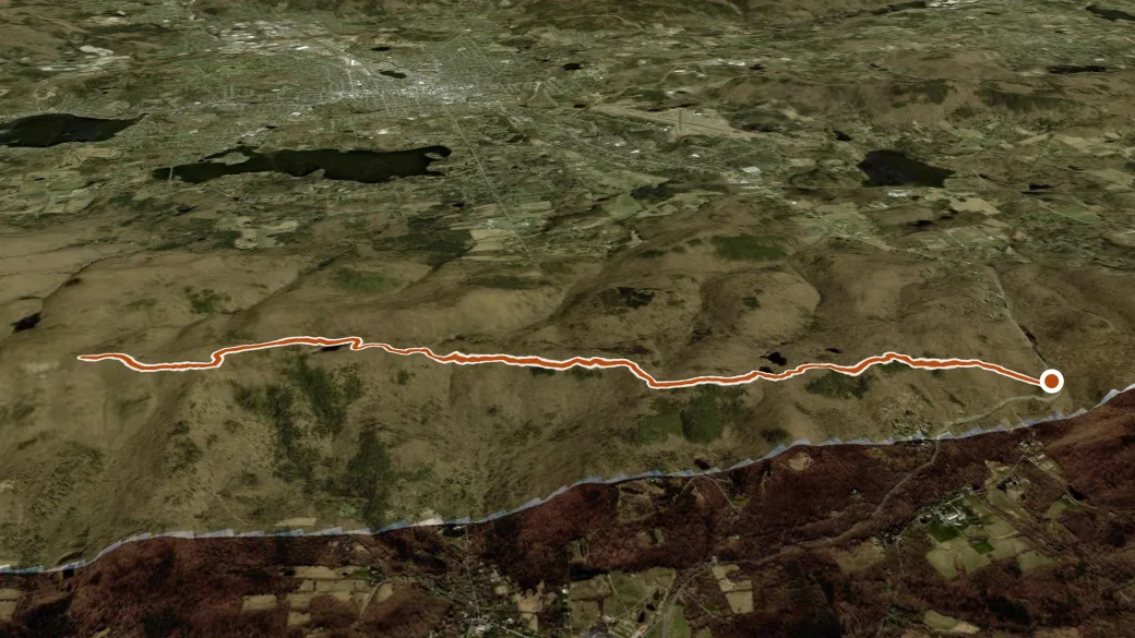3-D terrain view of Taconic Crest Trail