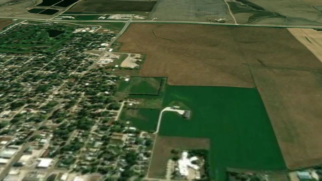 3-D terrain view of Lakeview Trail