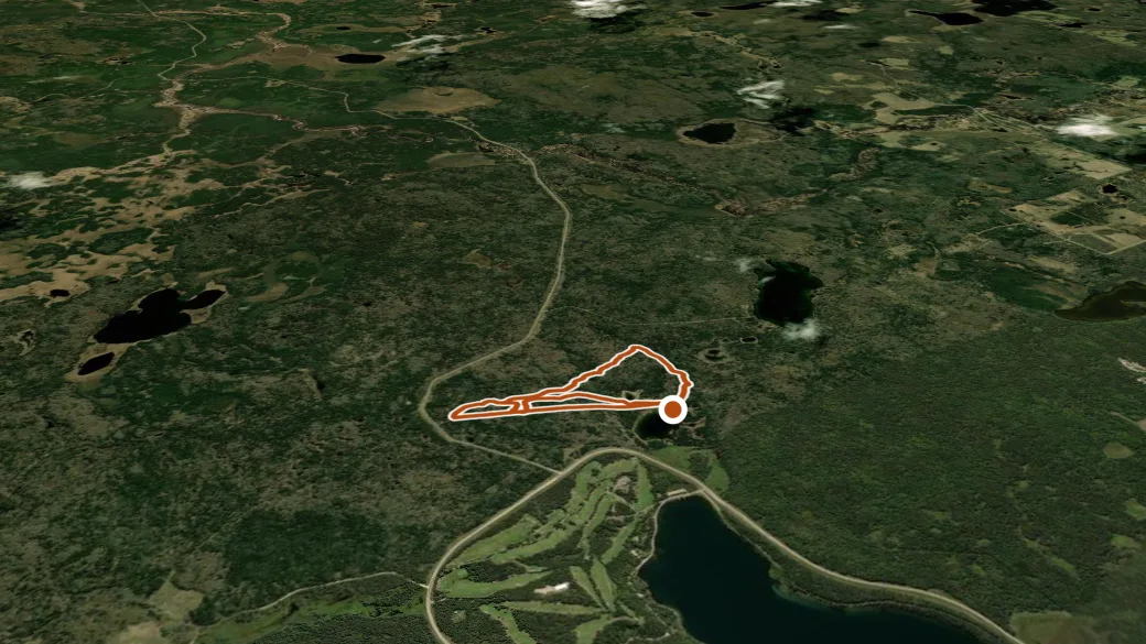 3-D terrain view of Arrowhead