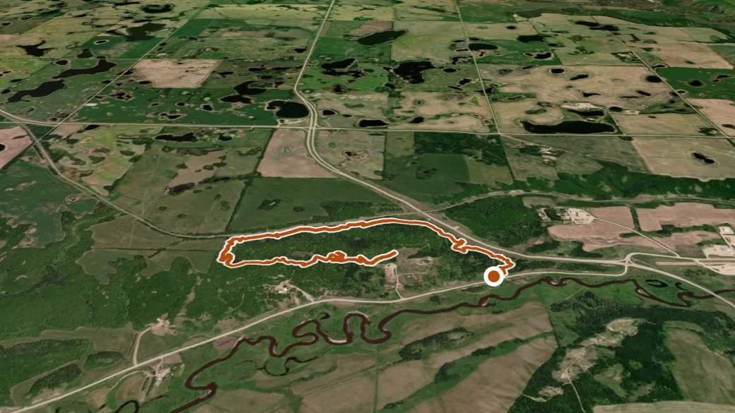3-D terrain view of Cenovus Energy Unity Trail