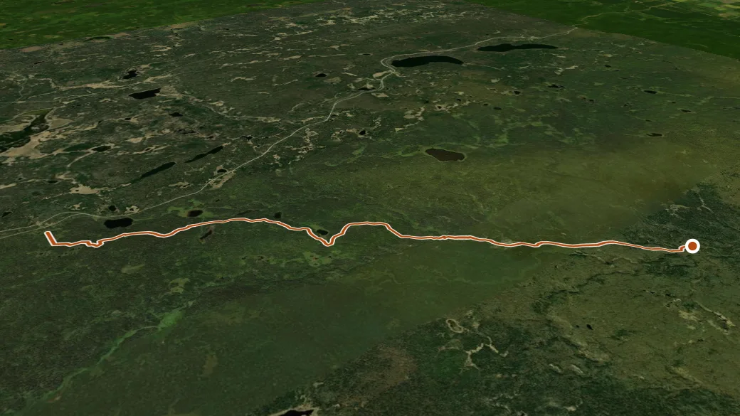 3-D terrain view of Ochre River