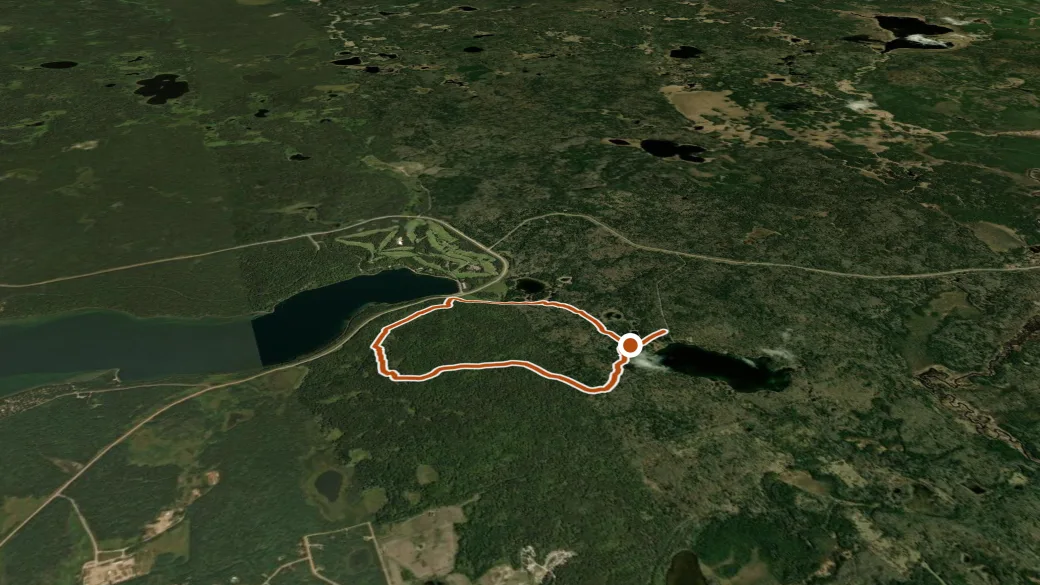 3-D terrain view of Compound Short Loop