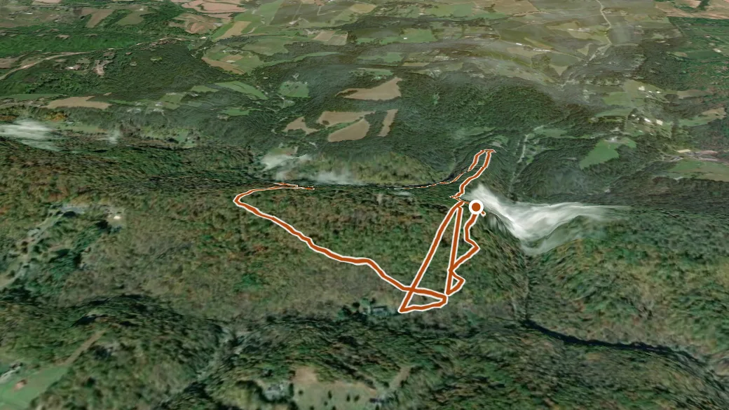 3-D terrain view of White