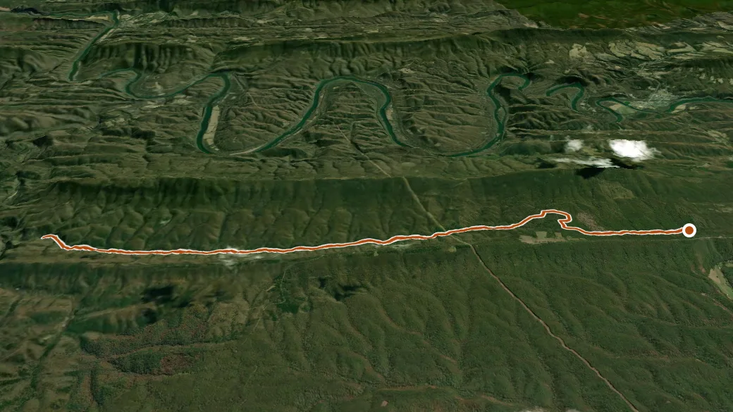 3-D terrain view of Deep Run/big Run Green