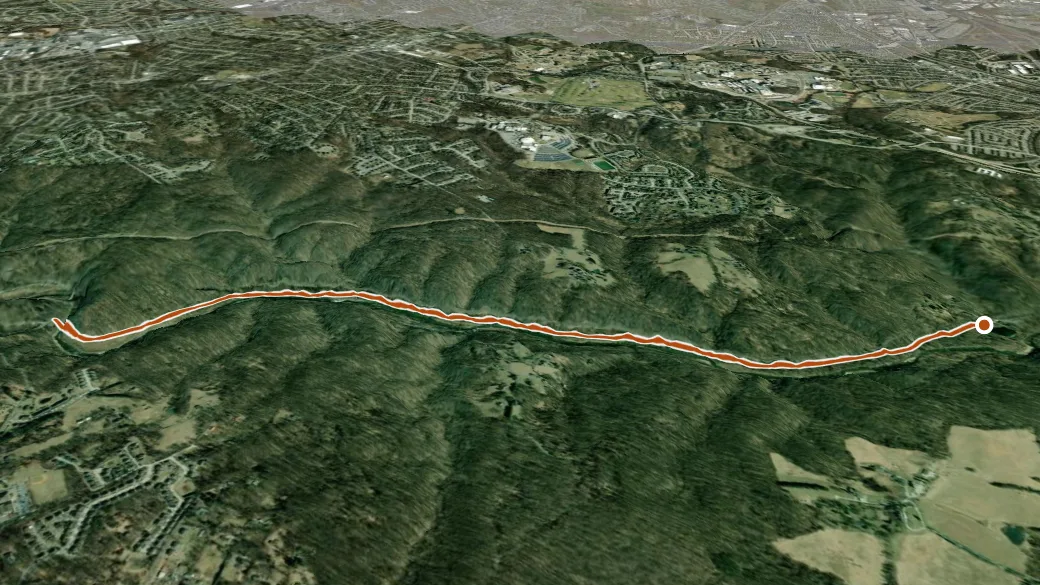 3-D terrain view of Grist Mill