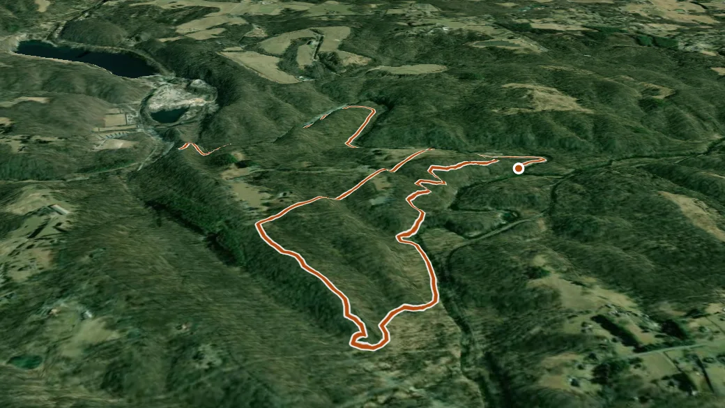 3-D terrain view of Switchback