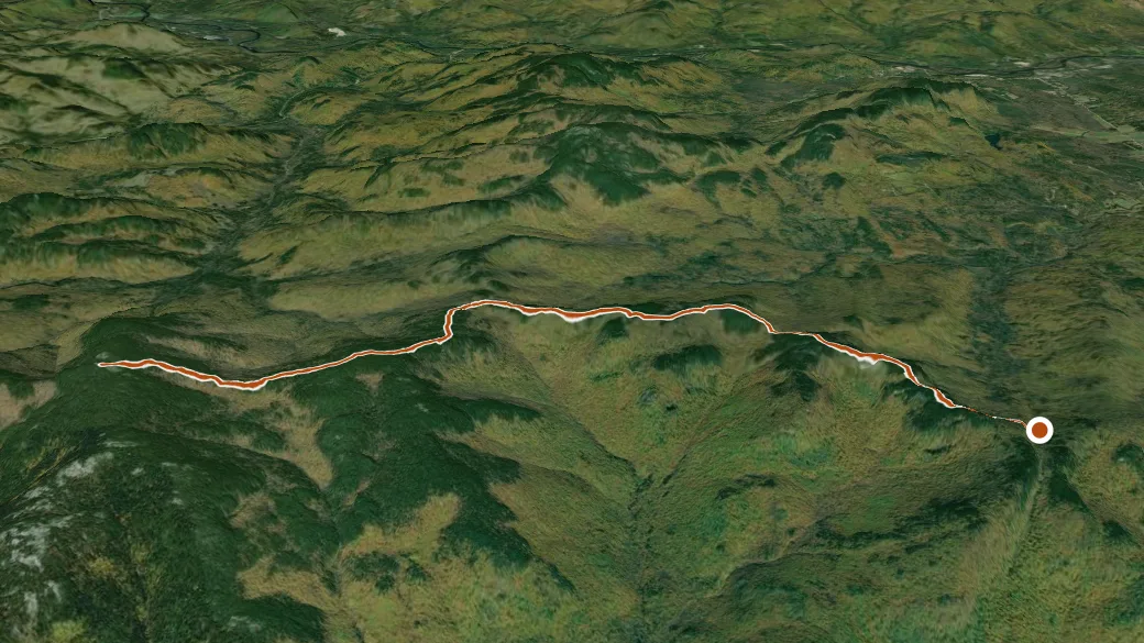 3-D terrain view of Red Rock