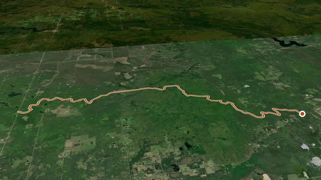 3-D terrain view of Ogemaw-Iosco Smt Dnr6