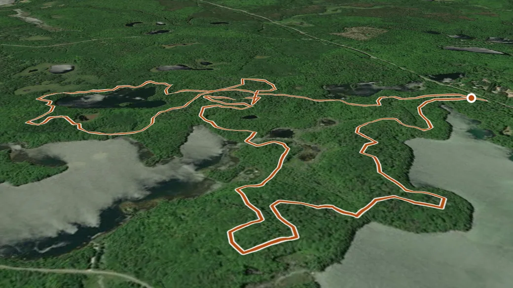 3-D terrain view of Mckeever Hills Ski