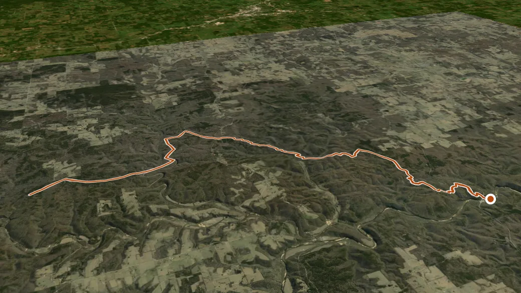 3-D terrain view of Ridge Runner-Nf To Noblett