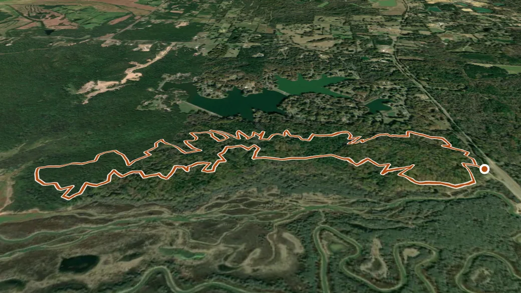 3-D terrain view of Voyager