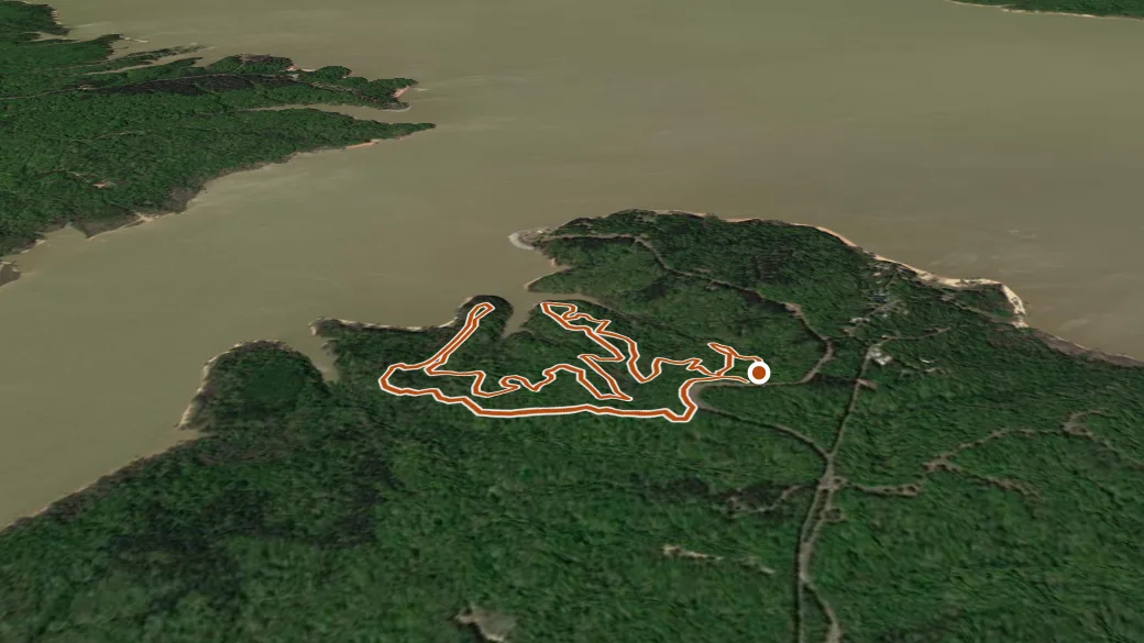 3-D terrain view of Intermediate Loop