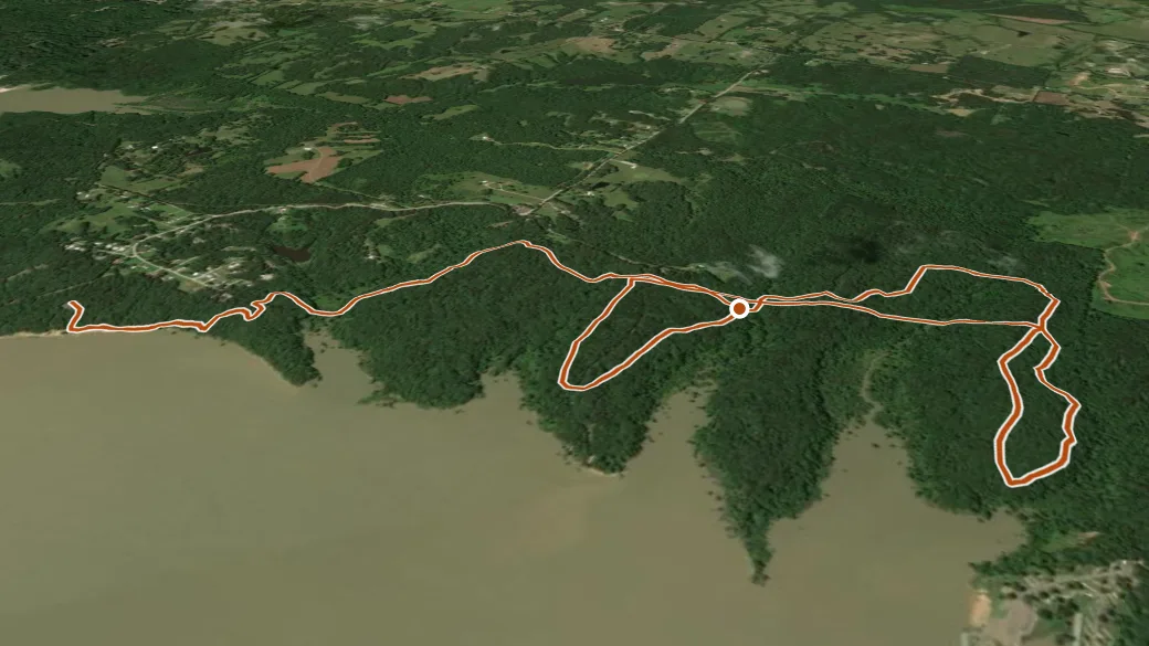 3-D terrain view of Rocky Ridge Horse Trail