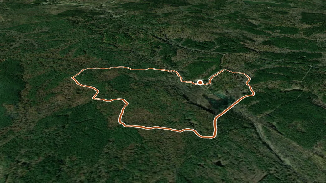 3-D terrain view of North Cypress Non Motorized Tr