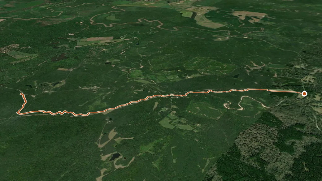 3-D terrain view of PG National Scenic Trail