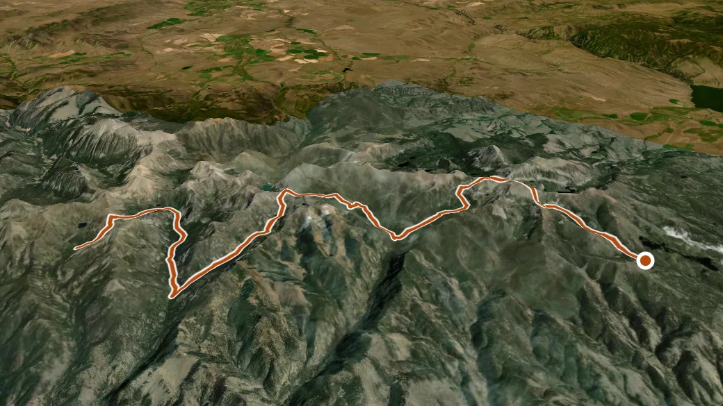 3-D terrain view of Tobacco Root
