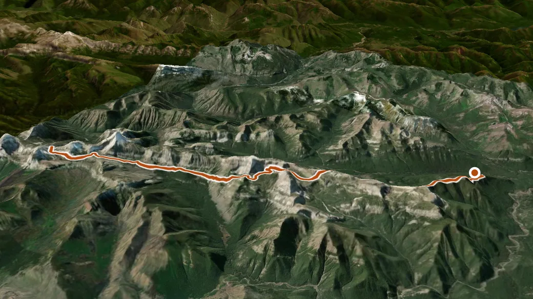 3-D terrain view of Chair Mtn. Trilobites