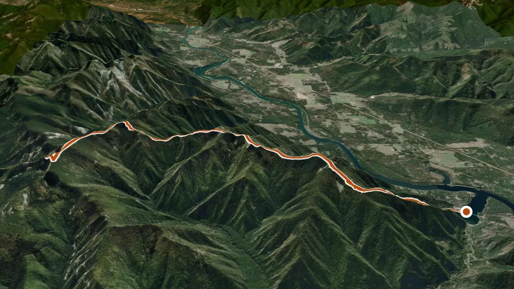 3-D terrain view of Water Hill