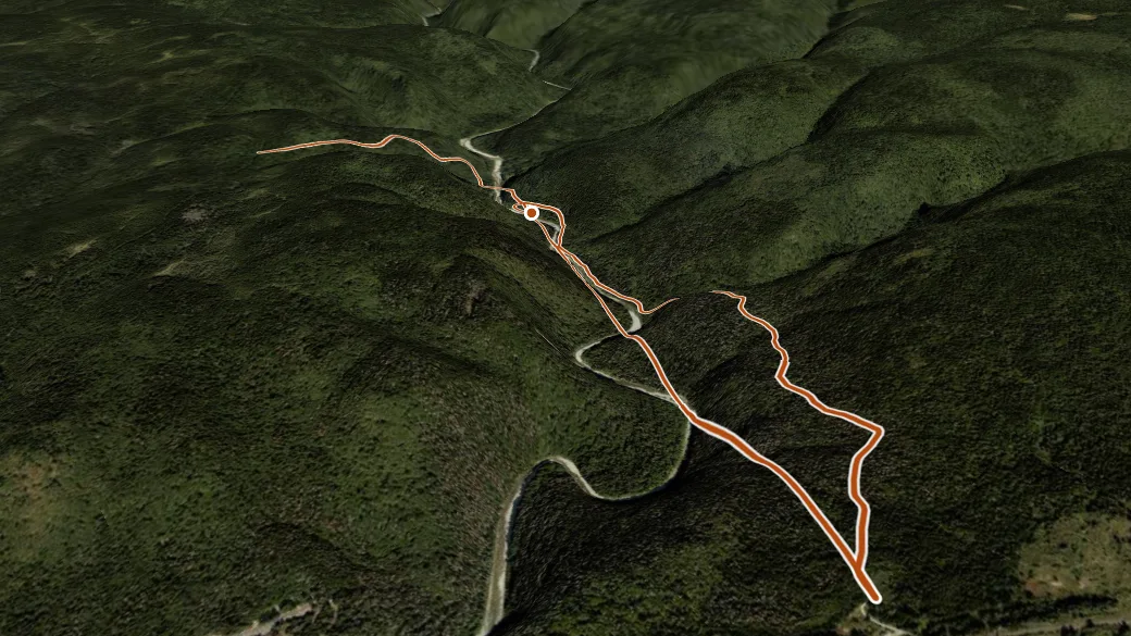3-D terrain view of Foster Brook