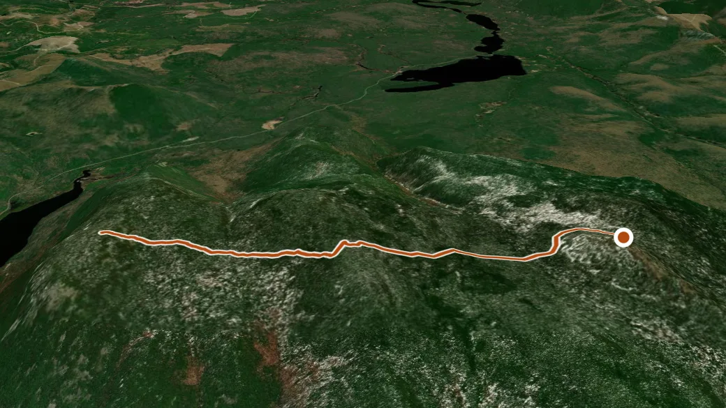 3-D terrain view of Mount / Mont Head