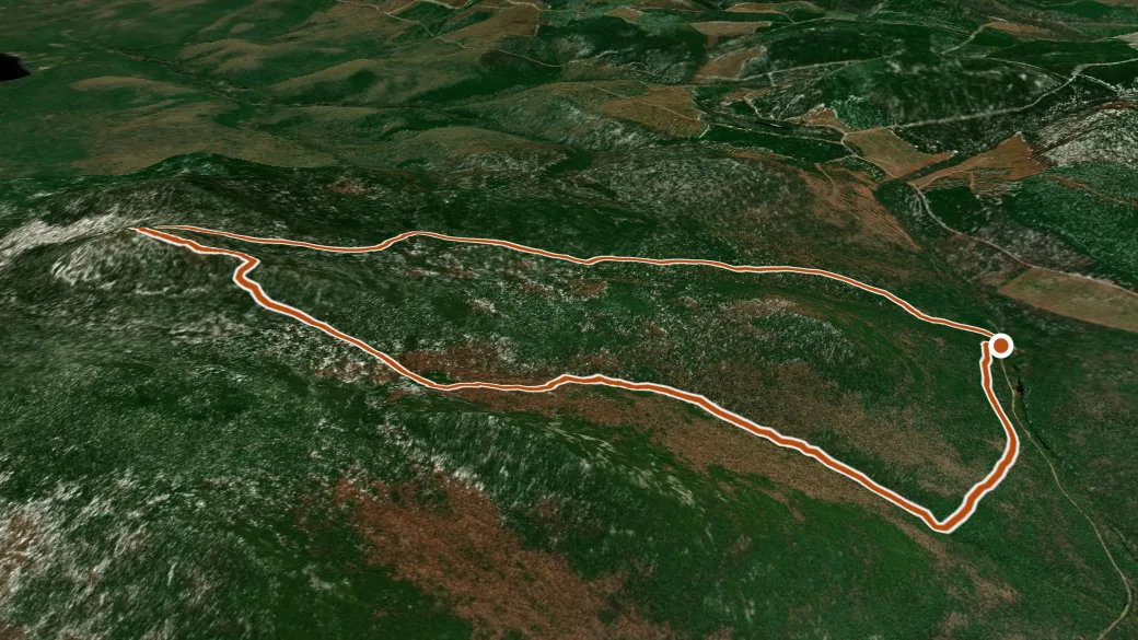 3-D terrain view of Mount / Mont Carleton