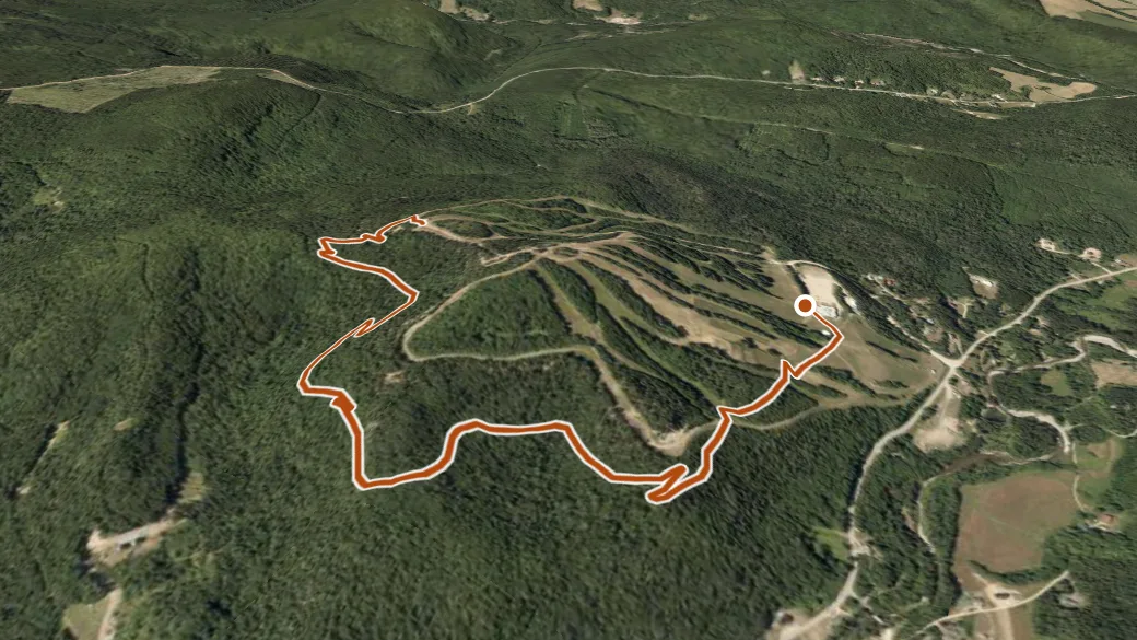 3-D terrain view of The Way