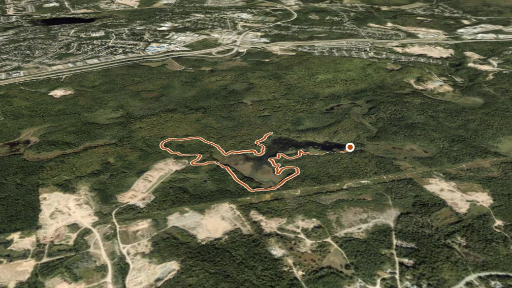 3-D terrain view of Dam Beaver