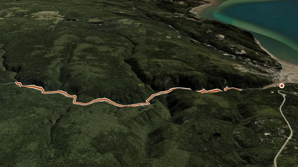 3-D terrain view of Upper Salmon