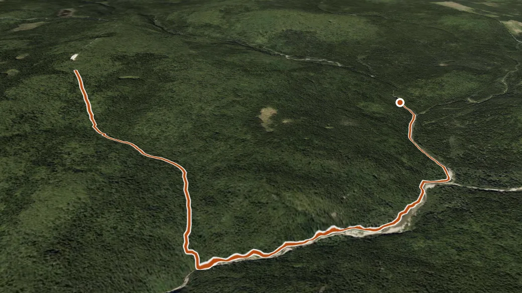 3-D terrain view of Moosehorn
