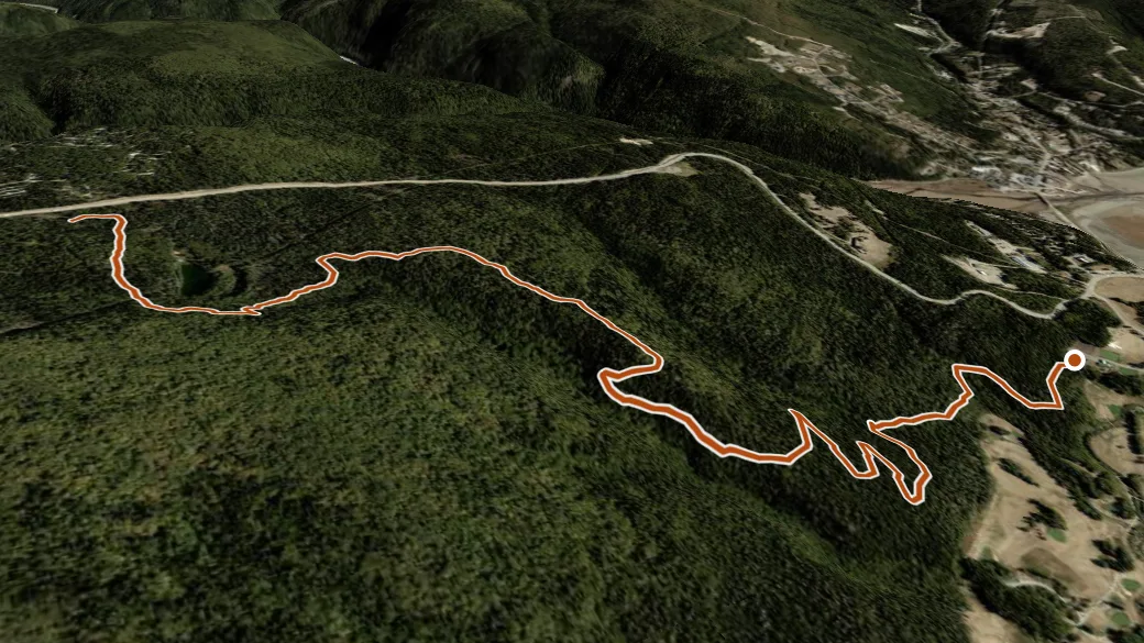 3-D terrain view of Whitetail