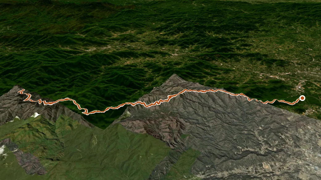 3-D terrain view of Mst - Pisgah Rd