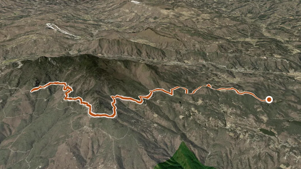 3-D terrain view of MTS / Tanawha Trail