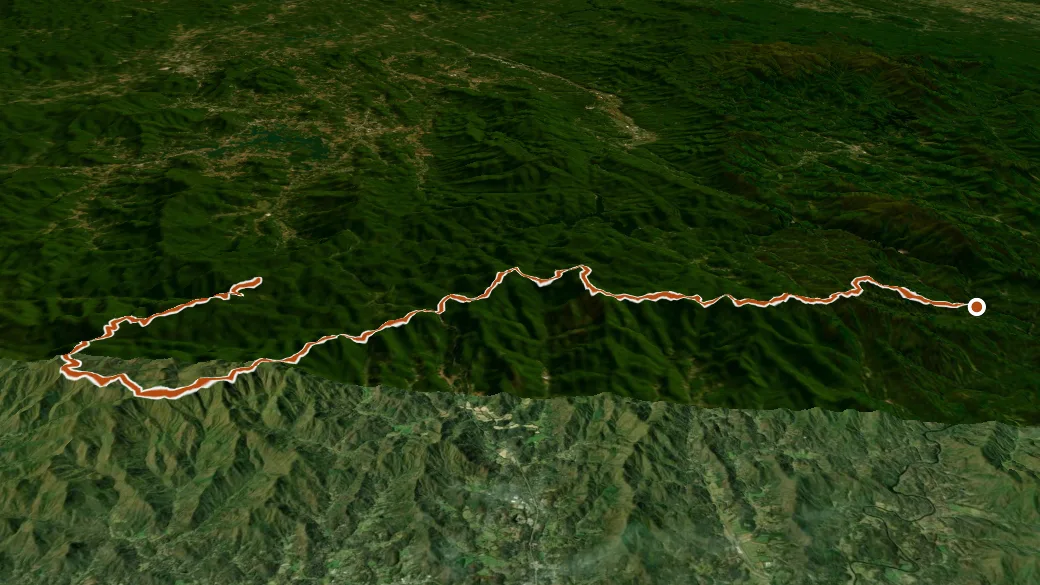 3-D terrain view of Anst - Nantahala Rd