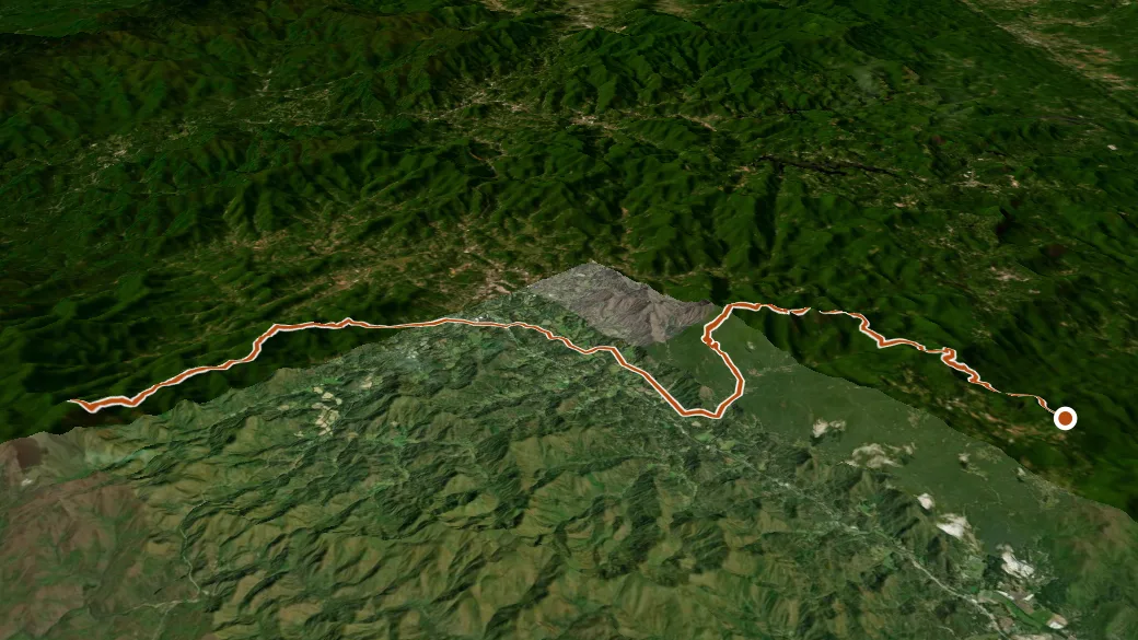 3-D terrain view of Bartram Trail