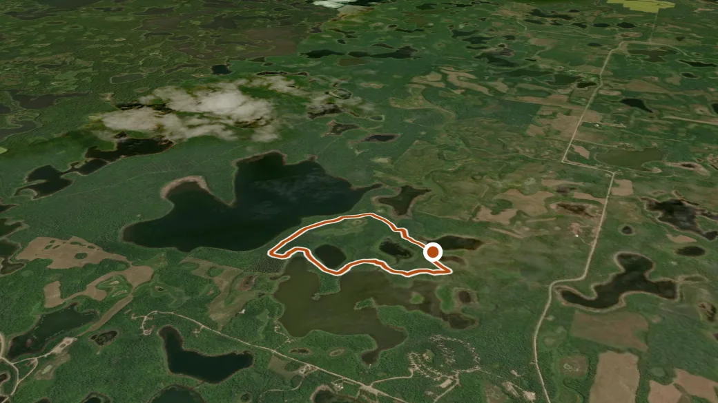 3-D terrain view of Beaver Loop