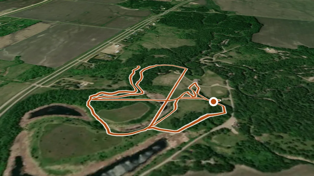3-D terrain view of Eco Loop