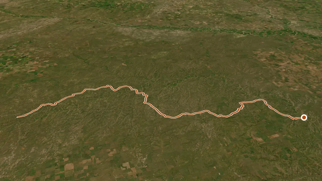 3-D terrain view of Maah Daah Hey