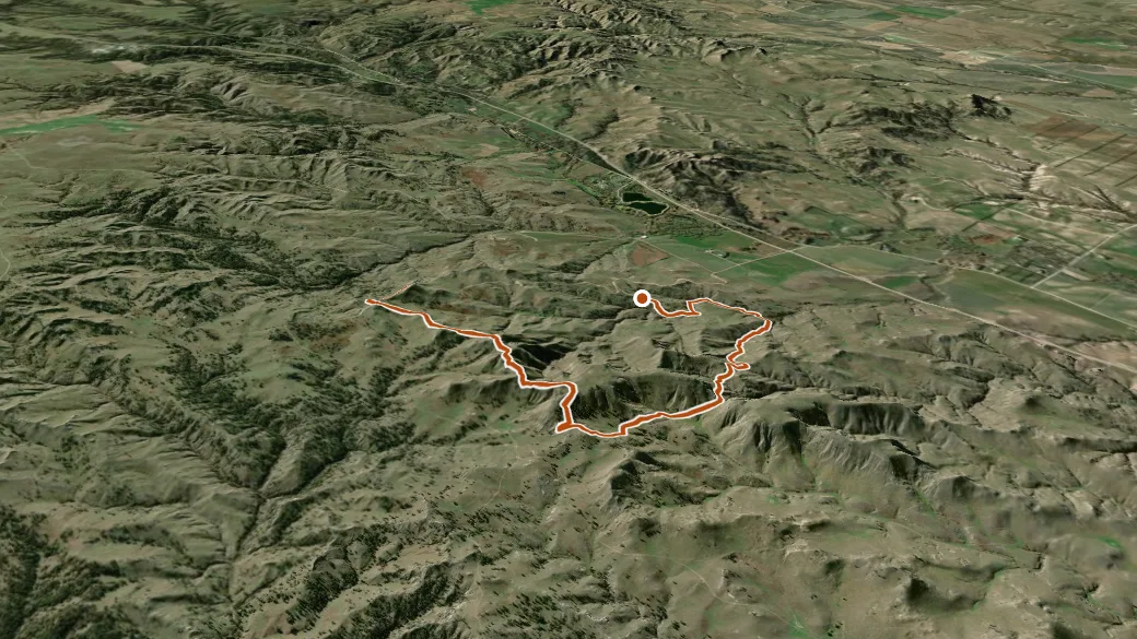 3-D terrain view of Spotted Tail