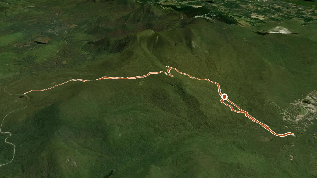3-D terrain view of Livermore Trail