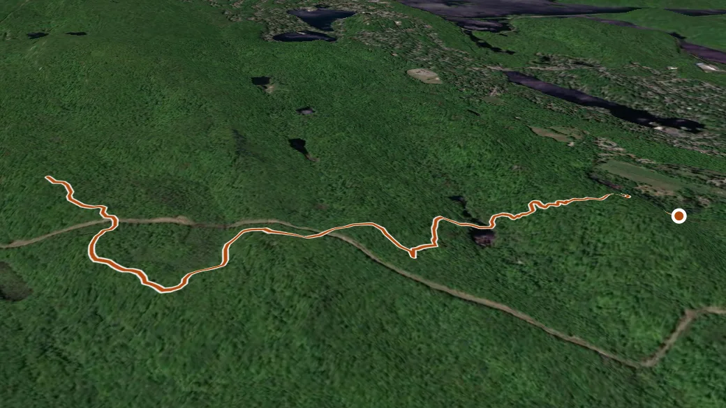 3-D terrain view of Halifax Trail