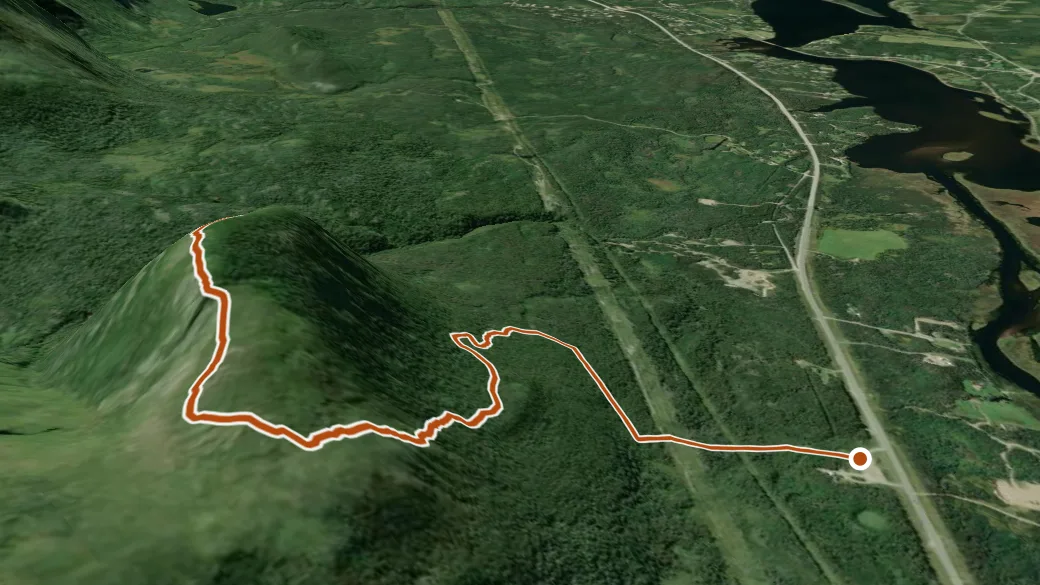 3-D terrain view of Starlight Trail