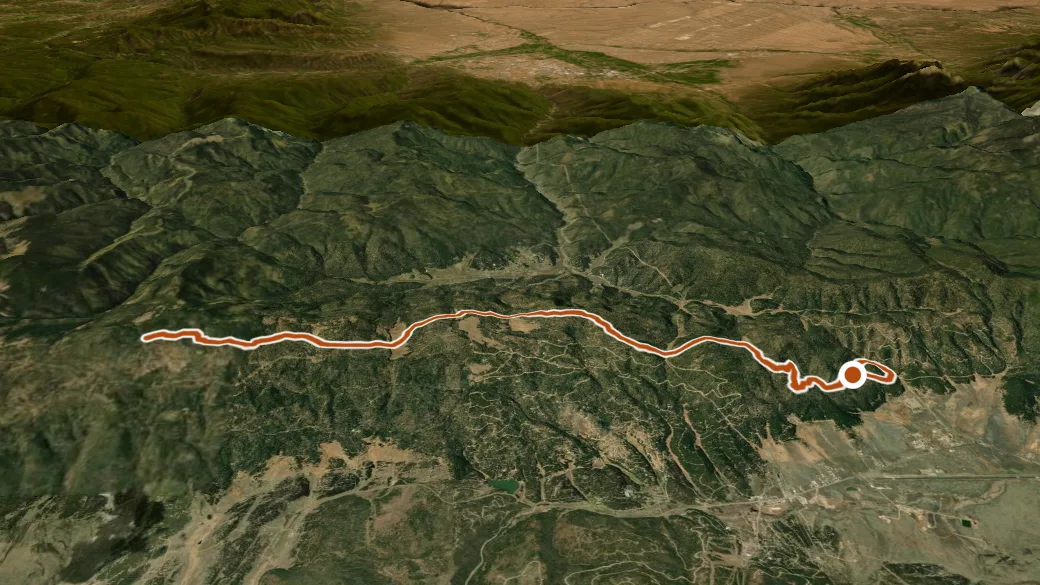 3-D terrain view of Elliot Barker