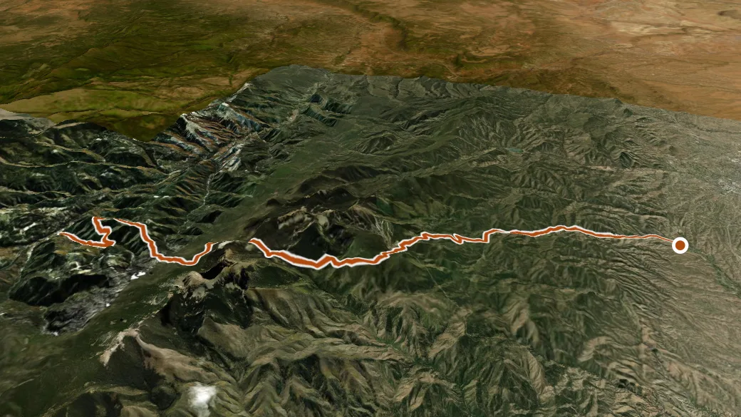 3-D terrain view of Winsor