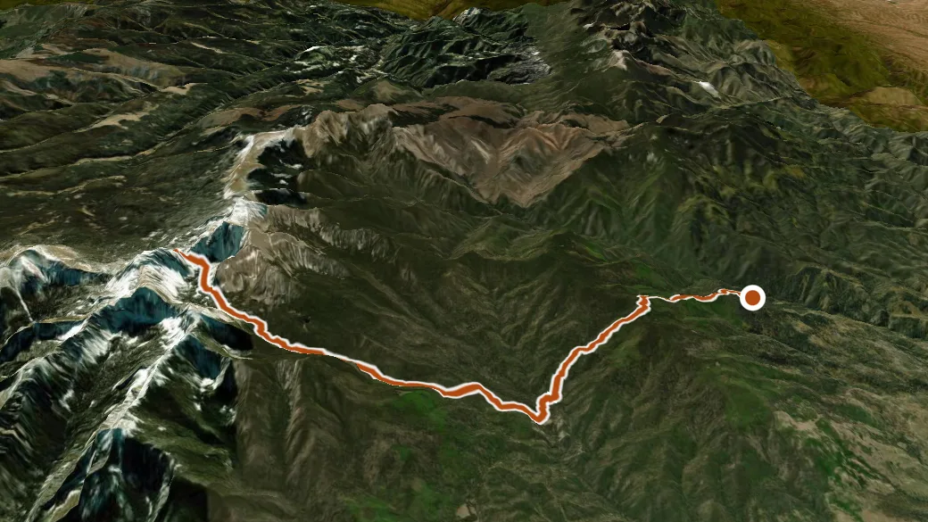 3-D terrain view of Rio Quemado