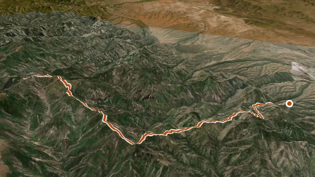 3-D terrain view of Holt-Apache